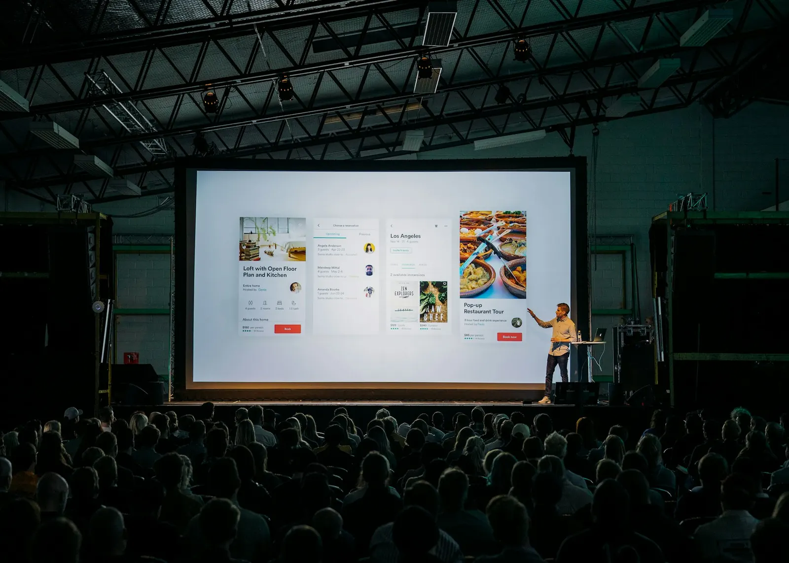 Corporate event and audience experience